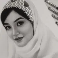 طراحی چهره سیاه قلم