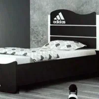 فروش تخت ادیداس با تشک ۱نفره ام دی اف و فلز