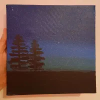 نقاشی شب پرستاره