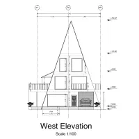 نقشه طراحی کلبه ویلا محوطه فضای سبز پارک باغ استخر