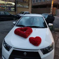 تزئین ماشین عروس  اجاره ای گل مصنوعی|گل مصنوعی|تبریز, |دیوار