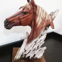 مجسمه اسب پلی استر|مجسمه، تندیس، ماکت|دامغان, |دیوار