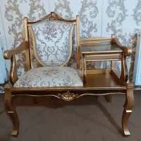 میز تلفن با چوب گردو