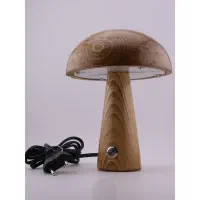 آباژور چوبی رومیزی|چراغ خواب و آباژور|قم, بنیاد|دیوار