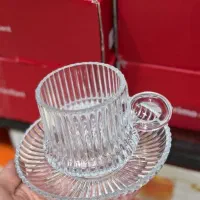 فنجان ونعلبکی بیمکس بلوری