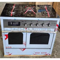 اجاق گاز طرح فر روشیشه نما استیل  جنرال( سپری چدن)