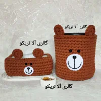 سبد تریکو باکس نظم دهنده سیسمونی کودک مدل خرسس تدی|اسباب و اثاث بچه|تهران, فلسطین (میدان انقلاب)|دیوار