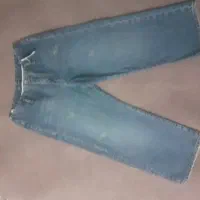 شلوار جین نیم بگ دخترانه سایز ۴۰|لباس|کرمان, |دیوار