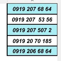 0919.8910.345|سیم‌کارت|تهران, امام حسین|دیوار