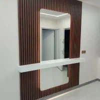 آینه نیم دایره همراه نور ابعاد سفارشی|آینه|بابل, |دیوار