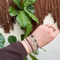 دستبند میکرو مکرومه|زیورآلات و اکسسوری|رشت, یخسازی|دیوار