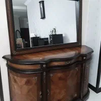 کنسول چوبی سالم با آینه