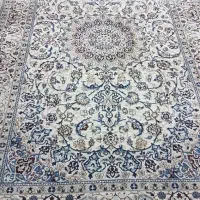 فرش کرک و ابریشم نائینی شش متری با نقشه