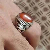 انگشتر نقره عقیق|جواهرات|قم, باجک دو|دیوار