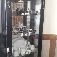 ویترین چوبی|بوفه، ویترین، کنسول|فلاورجان, |دیوار