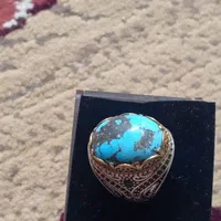 آنگوشتره نقره فیروزه اصل