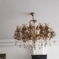 لوستر تمام برنز۱۶ شاخه سنگین