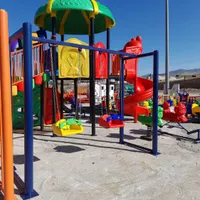 بازی کودکانه پارکی تاب دوقلو چرخونک|اسباب‌بازی بچه|مهر, |دیوار