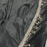 والن پرده قهوه ای سوخته