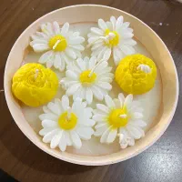 شمع کاسه ای بابونه|صنایع دستی و سایر لوازم تزئینی|فریدونکنار, |دیوار