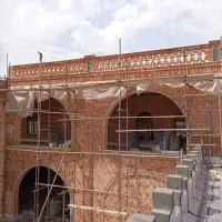 اجرای نما ی اجر نما سنگ سرامیک|خدمات پیشه و مهارت|سامان, |دیوار