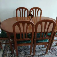 میز نهار خوری تمام چوب|میز و صندلی غذاخوری|کرج, شهرک اوج|دیوار