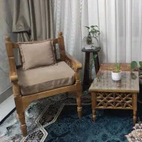 مبل چوبی سنتی تک نفره