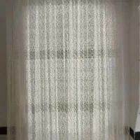 سه عدد پرده با جنس تور