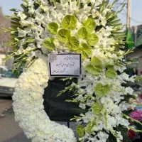 تاج گل ترحیم طبیعی مدلT(تسویه در مسجد+ارسال رایگان