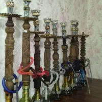 ۱۰ تا قلیون گردو چوب سرخ مردونه جا افتاده