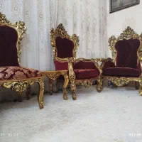 مبل استیل نه نفره|مبلمان خانگی و میز عسلی|قم, سراجه (۱۵ خرداد)|دیوار