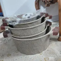 سرویس قابلمه چدن‌گرانیت کاملا نو