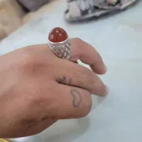 عتیقه انگشتر عقیق یمن مهندس ابراهیمی