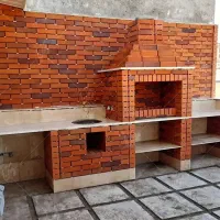 اجرا کبابپزآجری وسنگی .شومینهای هیزمی،گازی تنور