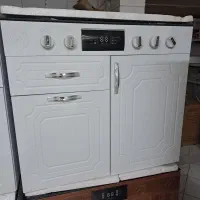 اجاق گاز طرح فر mdf ارج خزر اجاق صفحه شیشه با ضمان|اجاق گاز و لوازم برقی پخت‌وپز|مشهد, طلاب|دیوار