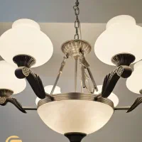 ست ۳ پارچه لوستر های تمام برنز تیتانیومی|لوستر و چراغ آویز|تهران, اقدسیه|دیوار