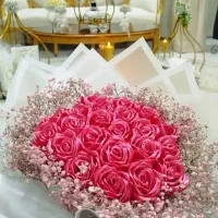 رز ربانی ماندگار|گل مصنوعی|نجفآباد, منتظری شمالی|دیوار