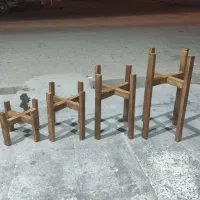 استند چوبی گل/پایه گلدان/زیر گلدانی