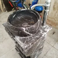 روشویی سنگی به همراه شیر آب|لوازم سرویس بهداشتی|ورامین, ورامین|دیوار