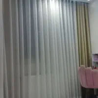 پرده حریر با والان مخمل