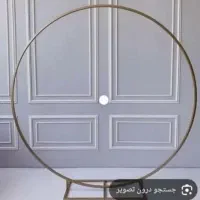 بک حلال طلایی ۳ تکه رینگ دکور تولد