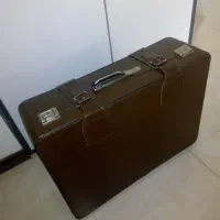دو عدد چمدان چرم قدیمی اصل و آنتیک