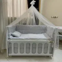 ننو پایه چوبی و حراج کامل|تخت و صندلی بچه|شیراز, تندگویان|دیوار