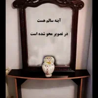 آینه و کنسول چوبی|بوفه، ویترین، کنسول|تهران, نیروی هوایی (پیروزی)|دیوار