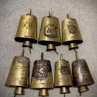 هفت عدد زنگوله برنجی قدیمی