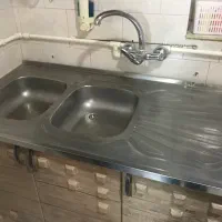 سینک استیل دو لگن
