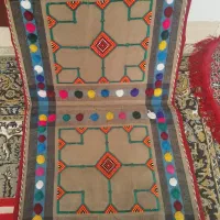 فرش ترکیبی پوست و فرش،پشتی دستبافت|فرش|شیراز, چوگیاه|دیوار