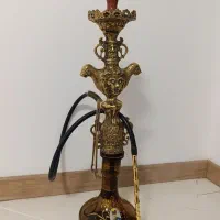 قلیان برنجی قدیمی توپر