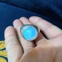 با سلام انگشتر نقره با سنگ اوپال