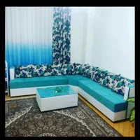 مبل ال کنج ۷نفره با قیمت کاملا واقعی|مبلمان خانگی و میز عسلی|خرمآباد, |دیوار